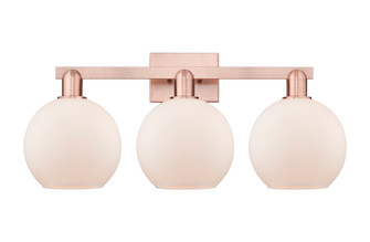 Athens - 3 Light - 27 inch - Antique Copper - Bath Vanity Light (3442|716-3W-AC-G121-8)