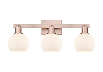 Athens - 3 Light - 25 inch - Antique Copper - Bath Vanity Light (3442|716-3W-AC-G121-6)