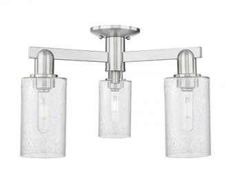 Clymer - 3 Light - 21 inch - Brushed Satin Nickel - Semi-Flush Mount (3442|716-3F-SN-G804)