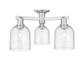 Bella - 3 Light - 23 inch - Brushed Satin Nickel - Semi-Flush Mount (3442|716-3F-SN-G558-6SDY)
