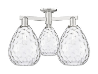 Waverly - 3 Light - 26 inch - Brushed Satin Nickel - Semi-Flush Mount (3442|716-3F-SN-G372)