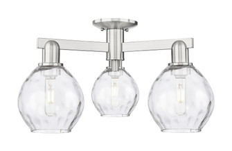 Waverly - 3 Light - 24 inch - Brushed Satin Nickel - Semi-Flush Mount (3442|716-3F-SN-G362)
