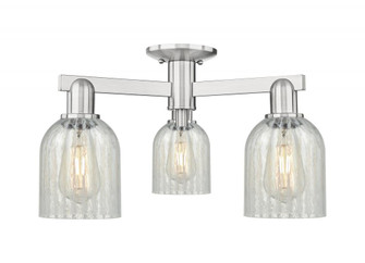 Caledonia - 3 Light - 23 inch - Brushed Satin Nickel - Semi-Flush Mount (3442|716-3F-SN-G2511)
