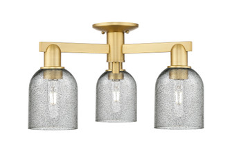 Caledonia - 3 Light - 23 inch - Satin Gold - Semi-Flush Mount (3442|716-3F-SG-G257)