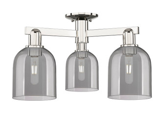 Bella - 3 Light - 23 inch - Polished Nickel - Semi-Flush Mount (3442|716-3F-PN-G558-6SM)