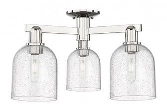 Bella - 3 Light - 23 inch - Polished Nickel - Semi-Flush Mount (3442|716-3F-PN-G558-6SDY)