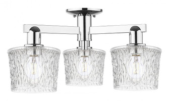 Niagara - 3 Light - 24 inch - Polished Nickel - Semi-Flush Mount (3442|716-3F-PN-G402)