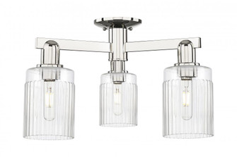 Hadley - 3 Light - 22 inch - Polished Nickel - Semi-Flush Mount (3442|716-3F-PN-G342)