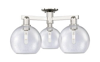 Athens - 3 Light - 26 inch - Polished Nickel - Semi-Flush Mount (3442|716-3F-PN-G124-8)