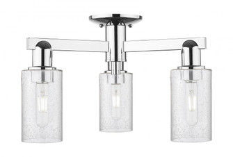 Clymer - 3 Light - 21 inch - Polished Chrome - Semi-Flush Mount (3442|716-3F-PC-G804)