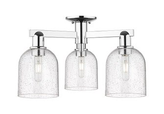 Bella - 3 Light - 23 inch - Polished Chrome - Semi-Flush Mount (3442|716-3F-PC-G558-6SDY)
