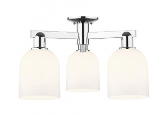 Bella - 3 Light - 23 inch - Polished Chrome - Semi-Flush Mount (3442|716-3F-PC-G558-6GWH)