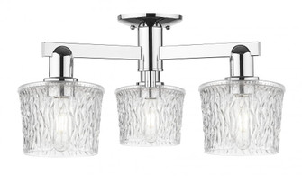 Niagara - 3 Light - 24 inch - Polished Chrome - Semi-Flush Mount (3442|716-3F-PC-G402)