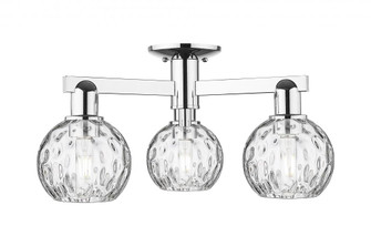 Athens Water Glass - 3 Light - 24 inch - Polished Chrome - Semi-Flush Mount (3442|716-3F-PC-G1215-6)