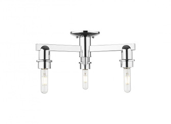 Arcadia - 3 Light - 20 inch - Polished Chrome - Semi-Flush Mount (3442|716-3F-PC)
