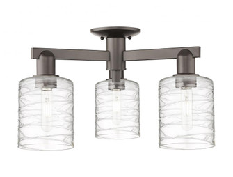 Cobbleskill - 3 Light - 23 inch - Oil Rubbed Bronze - Semi-Flush Mount (3442|716-3F-OB-G1113)