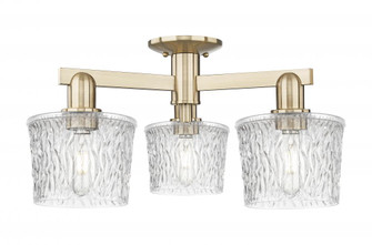 Niagara - 3 Light - 24 inch - Champagne Bronze - Semi-Flush Mount (3442|716-3F-CB-G402)