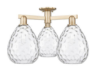 Waverly - 3 Light - 26 inch - Champagne Bronze - Semi-Flush Mount (3442|716-3F-CB-G372)