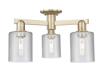 Cobbleskill - 3 Light - 23 inch - Champagne Bronze - Semi-Flush Mount (3442|716-3F-CB-G112)