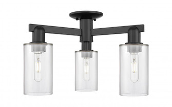 Clymer - 3 Light - 21 inch - Matte Black - Semi-Flush Mount (3442|716-3F-BK-G802)