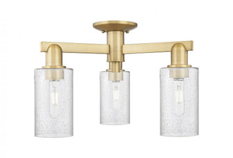 Clymer - 3 Light - 21 inch - Brushed Brass - Semi-Flush Mount (3442|716-3F-BB-G804)