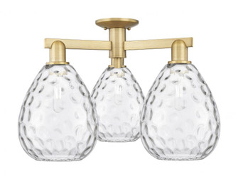 Waverly - 3 Light - 26 inch - Brushed Brass - Semi-Flush Mount (3442|716-3F-BB-G372)