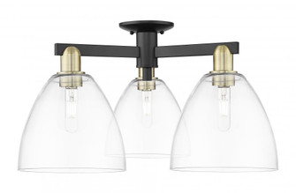 Bristol - 3 Light - 27 inch - Black Antique Brass - Semi-Flush Mount (3442|716-3F-BAB-GBD-92)
