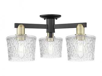 Niagara - 3 Light - 24 inch - Black Antique Brass - Semi-Flush Mount (3442|716-3F-BAB-G402)