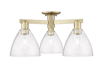 Bristol - 3 Light - 25 inch - Antique Brass - Semi-Flush Mount (3442|716-3F-AB-GBD-754)