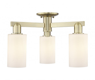 Clymer - 3 Light - 21 inch - Antique Brass - Semi-Flush Mount (3442|716-3F-AB-G801)