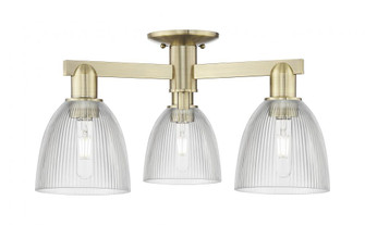 Castile - 3 Light - 24 inch - Antique Brass - Semi-Flush Mount (3442|716-3F-AB-G382)