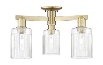 Hadley - 3 Light - 22 inch - Antique Brass - Semi-Flush Mount (3442|716-3F-AB-G342)