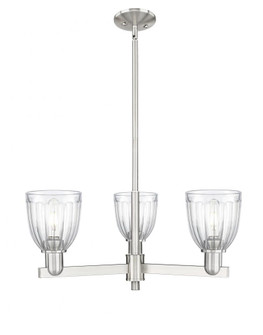 Brookfield - 3 Light - 28 inch - Satin Nickel - Stem hung - Pendant (3442|716-3CR-SN-G442)