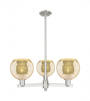Athens - 3 Light - 30 inch - Satin Nickel - Stem hung - Pendant (3442|716-3CR-SN-G128-8)