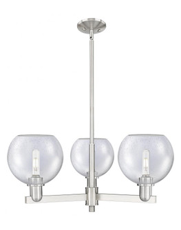 Athens - 3 Light - 30 inch - Satin Nickel - Stem hung - Pendant (3442|716-3CR-SN-G124-8)
