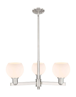 Athens - 3 Light - 28 inch - Satin Nickel - Stem hung - Pendant (3442|716-3CR-SN-G121-6)