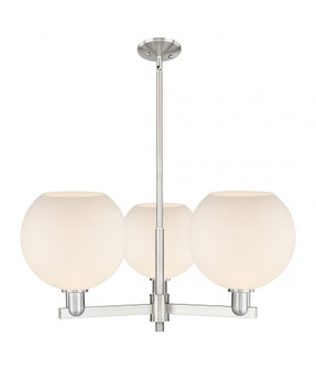 Athens - 3 Light - 32 inch - Satin Nickel - Stem hung - Pendant (3442|716-3CR-SN-G121-10)