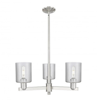 Cobbleskill - 3 Light - 27 inch - Satin Nickel - Stem hung - Pendant (3442|716-3CR-SN-G112)