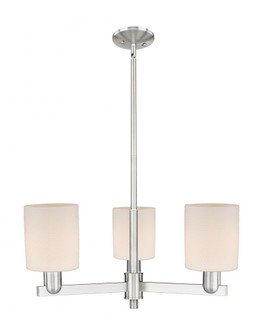 Cobbleskill - 3 Light - 27 inch - Satin Nickel - Stem hung - Pendant (3442|716-3CR-SN-G111)