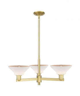 Orwell - 3 Light - 30 inch - Satin Gold - Stem hung - Pendant (3442|716-3CR-SG-G131)