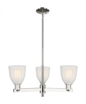 Brookfield - 3 Light - 28 inch - Polished Nickel - Stem hung - Pendant (3442|716-3CR-PN-G441)