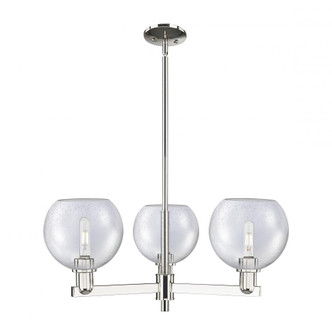 Athens - 3 Light - 30 inch - Polished Nickel - Stem hung - Pendant (3442|716-3CR-PN-G124-8)