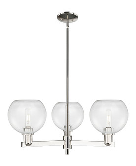 Athens - 3 Light - 30 inch - Polished Nickel - Stem hung - Pendant (3442|716-3CR-PN-G122-8)