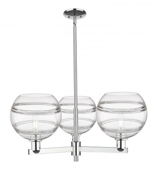 Rochester - 3 Light - 32 inch - Polished Chrome - Stem hung - Pendant (3442|716-3CR-PC-G556-10CL)