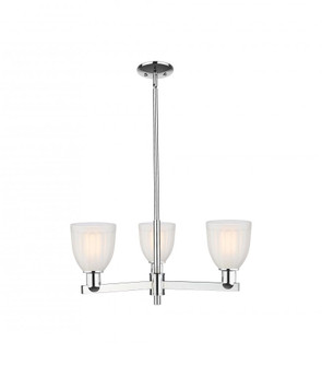 Brookfield - 3 Light - 28 inch - Polished Chrome - Stem hung - Pendant (3442|716-3CR-PC-G441)