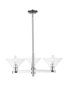 Orwell - 3 Light - 30 inch - Polished Chrome - Stem hung - Pendant (3442|716-3CR-PC-G132)