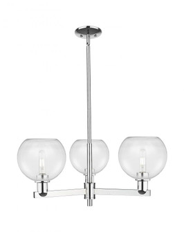 Athens - 3 Light - 30 inch - Polished Chrome - Stem hung - Pendant (3442|716-3CR-PC-G122-8)