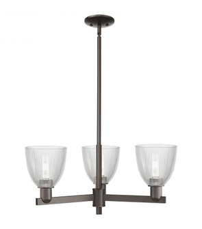 Castile - 3 Light - 28 inch - Oil Rubbed Bronze - Stem hung - Pendant (3442|716-3CR-OB-G382)