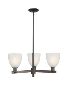 Castile - 3 Light - 28 inch - Oil Rubbed Bronze - Stem hung - Pendant (3442|716-3CR-OB-G381)