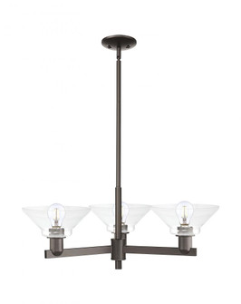 Orwell - 3 Light - 30 inch - Oil Rubbed Bronze - Stem hung - Pendant (3442|716-3CR-OB-G132)